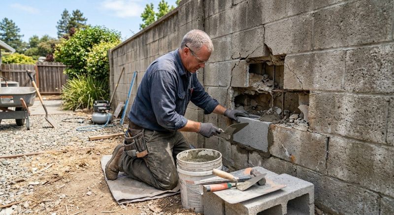 Block Wall Repair in Loveland, CO
