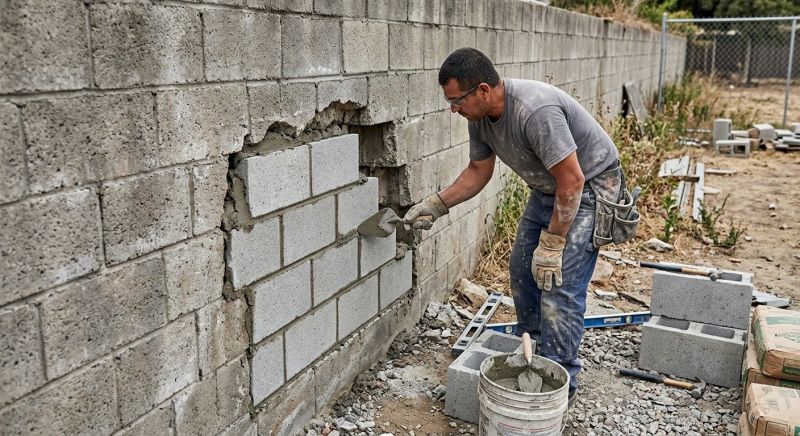 Block Wall Repair in Loveland, CO