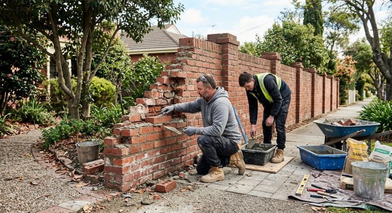 Brick Fence Repair in Estes Park, CO