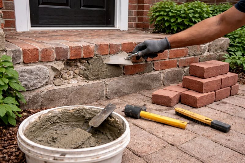 Brick Stoop Repair in Estes Park, CO