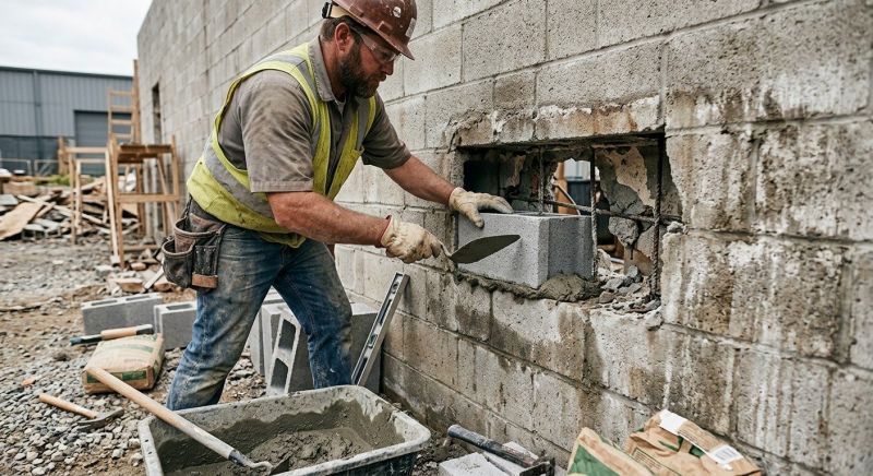 Concrete Block Repair in Longmont, CO
