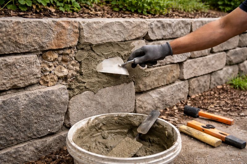 Stone Wall Repair in Loveland, CO